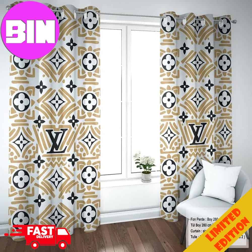 Louis Vuitton New Luxury Window Curtain For Bedroom Living Room Window Decor Louis Vuitton New Luxury Window Curtain For Bedroom Living Room Window Decor