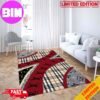 Louis Vuitton Rug Carpet Green Colorful Background And Logo Black Luxury Home Decor For Living Room And Bedroom