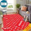 Louis Vuitton x Supreme Red Background Fashion Rug Carpet Louis Vuitton x Supreme Red Background Fashion Rug Carpet