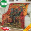 Metallica Madrid Night 2 Of 2 Limited Poster Of Puis Calzada M72 World Tour No Repeat Weekend July 14 2024 Madrid Spain Estadio Civitas Metropolitano Fleece Blanket