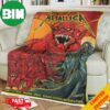 Metallica Madrid Night 1 Limited Edition Part 1 Of 2 By Puis Calzada M72 World Tour No Repeat Weekend July 12 2024 Madrid Spain Estadio Civitas Metropolitano Poster Fleece Blanket