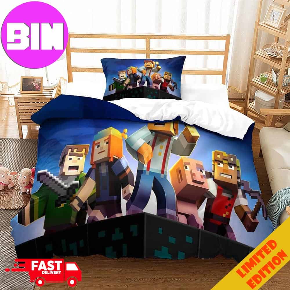 Minecraft Bedding Set For Children Home Decor Bedroom Minecraft Bedding Set For Children Home Decor Bedroom