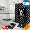 LV Louis Vuitton Bathroom Set Luxury Shower Curtain Bath Rug Home Decor 2023 Collections