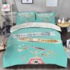 Paint Kaws Cartoon Characters Home Decor Bedding Set With Two Pillows