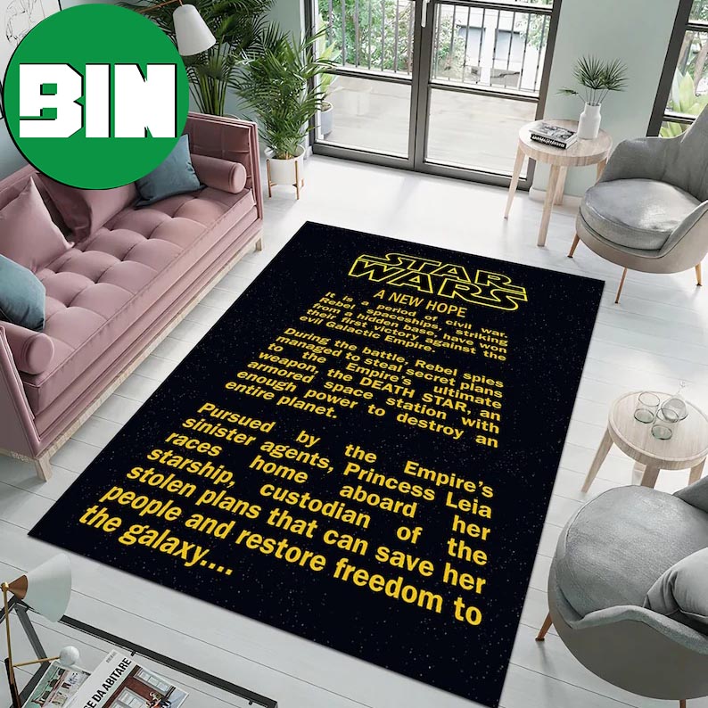 Opening Star Wars A New Hope Text Home Decor Rug Carpet Opening Star Wars A New Hope Text Home Decor Rug Carpet