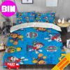 Paw Patrol Duvet Cover And Pillow Cases Background Colorful And Grey Logo Home Decorations For Kids Bedding Set Twin