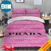 Pink Hologram Kaws Cartoon Characters Home Decoration Bedding Set With Two Pillows