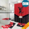 Premium Louis Vuitton Bathroom Set With Shower Curtain