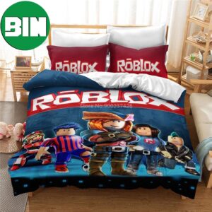 Roblox DIY Game Platform Printed 3D Game Duvet Cover Roblox Bedding Set