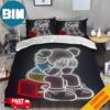 Skeleton Kaws Cartoon Characters Home Decoration Bedding Set With Two Pillows
