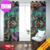 Sparkle Diamond Prada Logo Background Fashion And Style 2024 Collections Home Decor Window Curtain