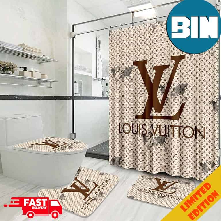 Sophisticated Louis Vuitton Bathroom Set With Shower Curtain Sophisticated Louis Vuitton Bathroom Set With Shower Curtain