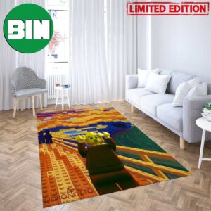 The Scream Lego Art Lego Rug Home Decor