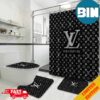Supreme Louis Vuitton Bathroom Set With Shower Curtain