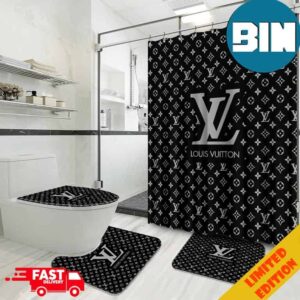 Timeless Louis Vuitton Bathroom Set With Shower Curtain