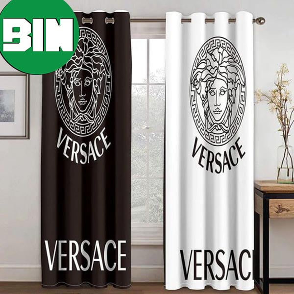 Versace Black n White Hot Luxury 2023 Home Decor Window Curtains Versace Black n White Hot Luxury 2023 Home Decor Window Curtains