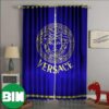 Versace Elijah Black n White Window Curtains Versace Elijah Black n White Window Curtains