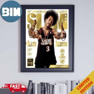 30th Anniversary Takeover The Golden Metal Editions Slam Est 1994 Allen Iverson The 30 Players Who Defined Our First 30 Years Home Decor Poster Canvas