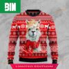 3D Game Of Fries Burger Lovers Funny Ugly Christmas Sweater