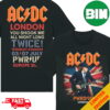 AC DC Rock Band Back In Black Logo Album T-Shirt Long Sleeve Sweater Hoodie