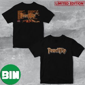 AC DC Power Trip 2023 Set List Two Sides T-Shirt