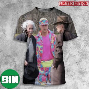 Albert Einstein x Oppenheimer x Ken Barbie Funny Barbenheimer 3D T-Shirt