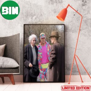 Albert Einstein x Oppenheimer x Ken Barbie Funny Barbenheimer Home Decor Poster Canvas