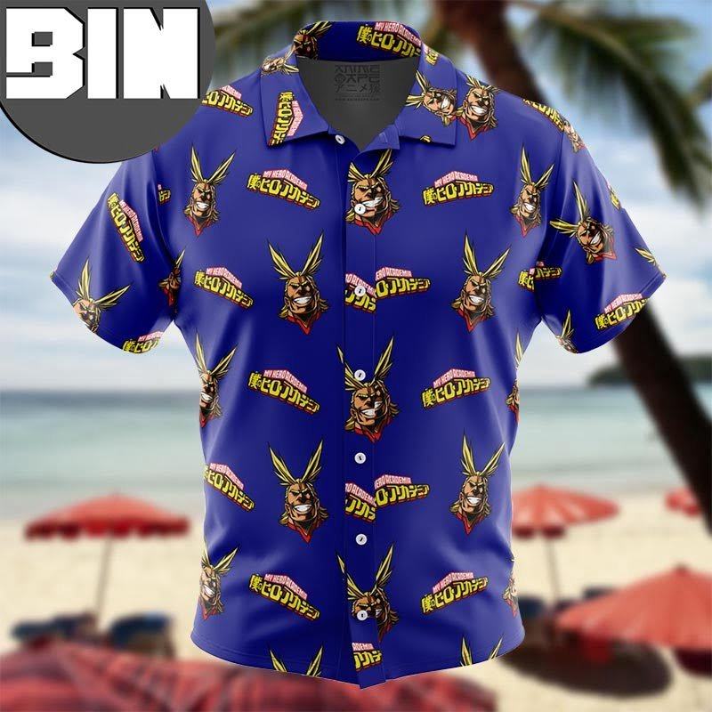 All Might My Hero Academia Anime Hawaiian Shirt All Might My Hero Academia Anime Hawaiian Shirt