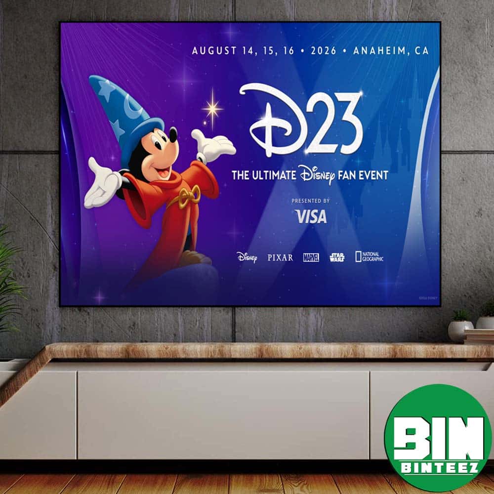 Anaheim CA Disney D23 Ultimate Fan Event 2026 Official Poster Disney Pixar Marvel And Star Wars Showcase For August 14-16 Decor Poster Canvas Anaheim CA Disney D23 Ultimate Fan Event 2026 Official Poster Disney Pixar Marvel And Star Wars Showcase For August 14-16 Decor Poster Canvas