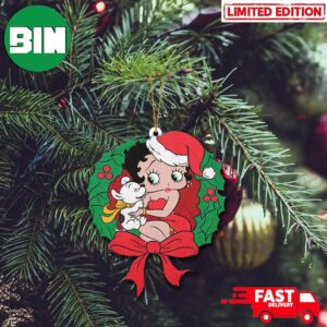 Betty Boop Christmas Wreath 2023 Tree Decorations Ornament