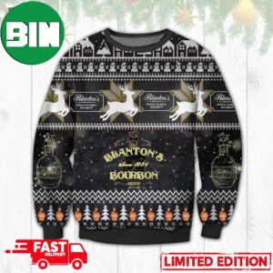Blanton?s Bourbon Ugly Christmas Sweater For Drink Lovers 2023 Gift