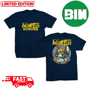 Blink 182 World Tour On Wednesday October 4 2023 In Palau Sant Jordi Barcelona Spain Two Sides T-Shirt
