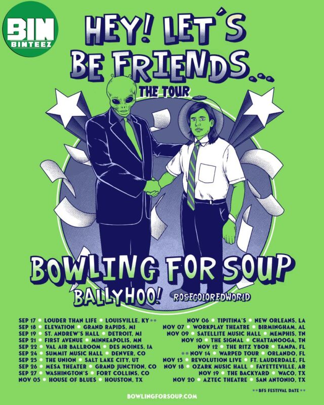 Bowling For Soup Hey! Let's Be Friends Tour 2026 Dates, Lineup & Venue Highlights
