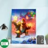 Bowser Knows How To Bring The Crowd Super Mario Bros Movie Home Decorations Poster-Canvas