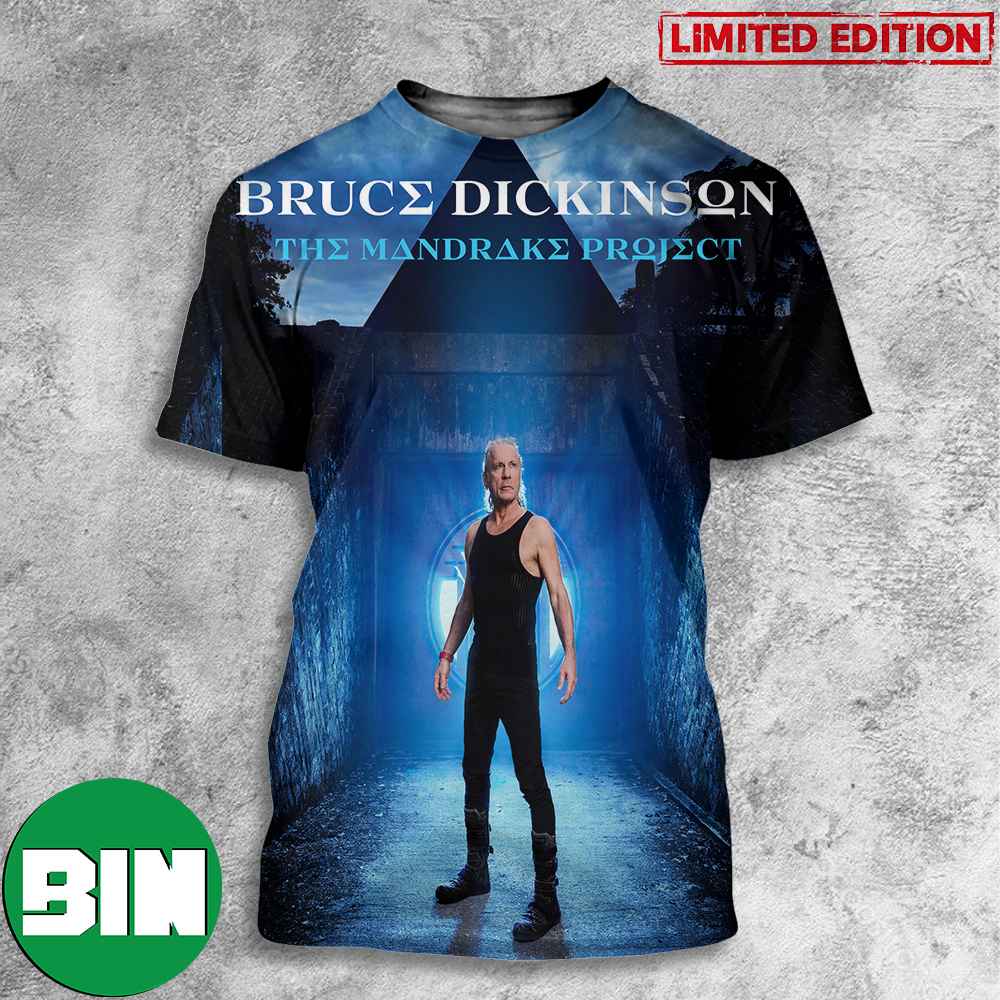 Bruce Dickinson New Solo Album The Mandrake Project To Be Released 2024 3D T-Shirt Bruce Dickinson New Solo Album The Mandrake Project To Be Released 2024 3D T-Shirt