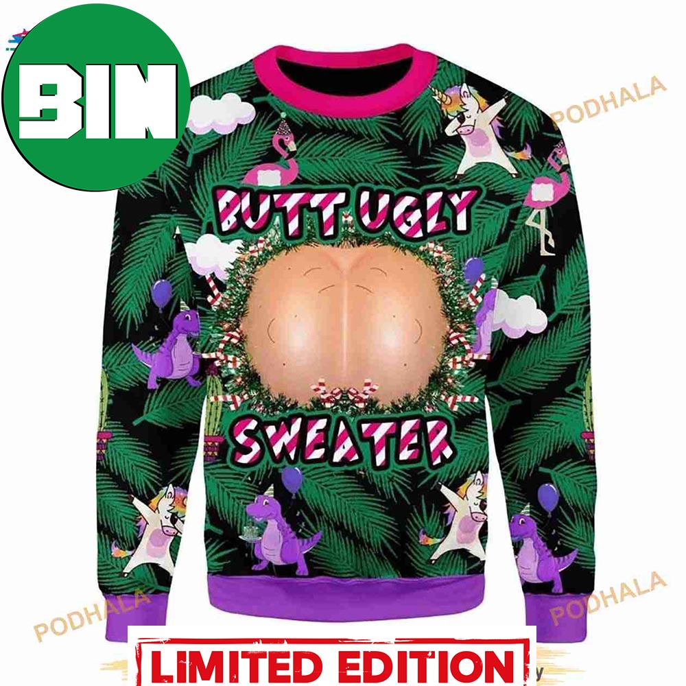 Butt Ugly 3D Christmas Sweater Funny Xmas Gift For Men And Women Butt Ugly 3D Christmas Sweater Funny Xmas Gift For Men And Women