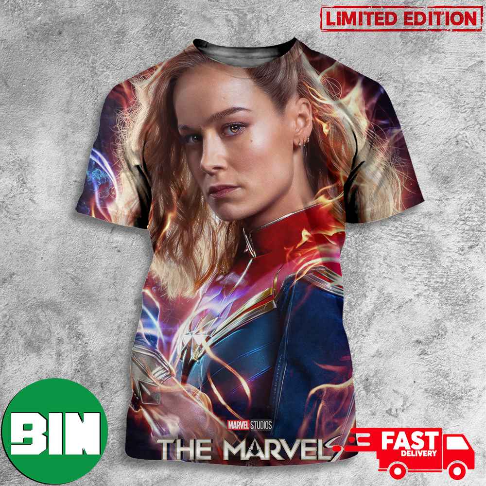 Captain Marvel Carol Danvers New Poster For The Marvels 3D T-Shirt Captain Marvel Carol Danvers New Poster For The Marvels 3D T-Shirt