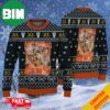Cat Sitting Hamburger Green Ugly Sweater