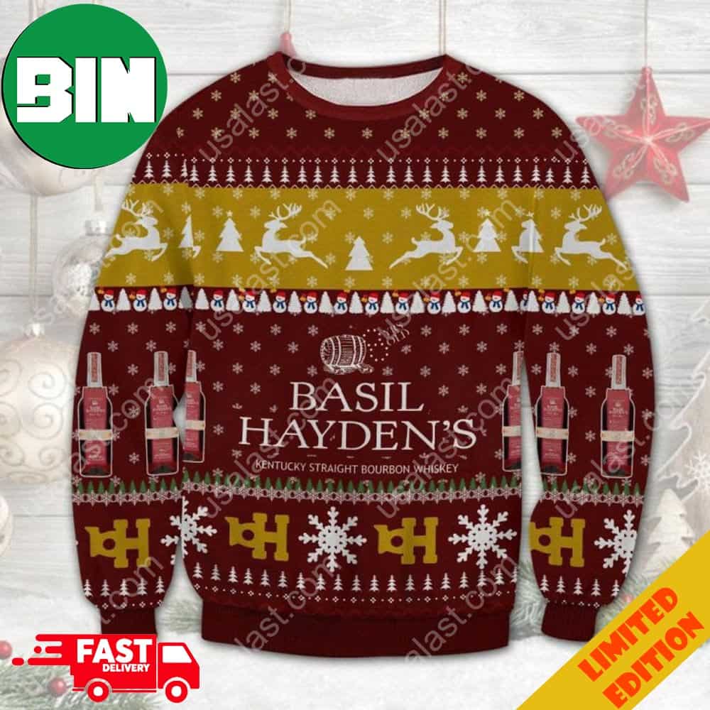 Christmas 2023 TRENDING Basil Hayden’s Ugly Christmas Sweater For Men And Women Christmas 2023 TRENDING Basil Hayden’s Ugly Christmas Sweater For Men And Women