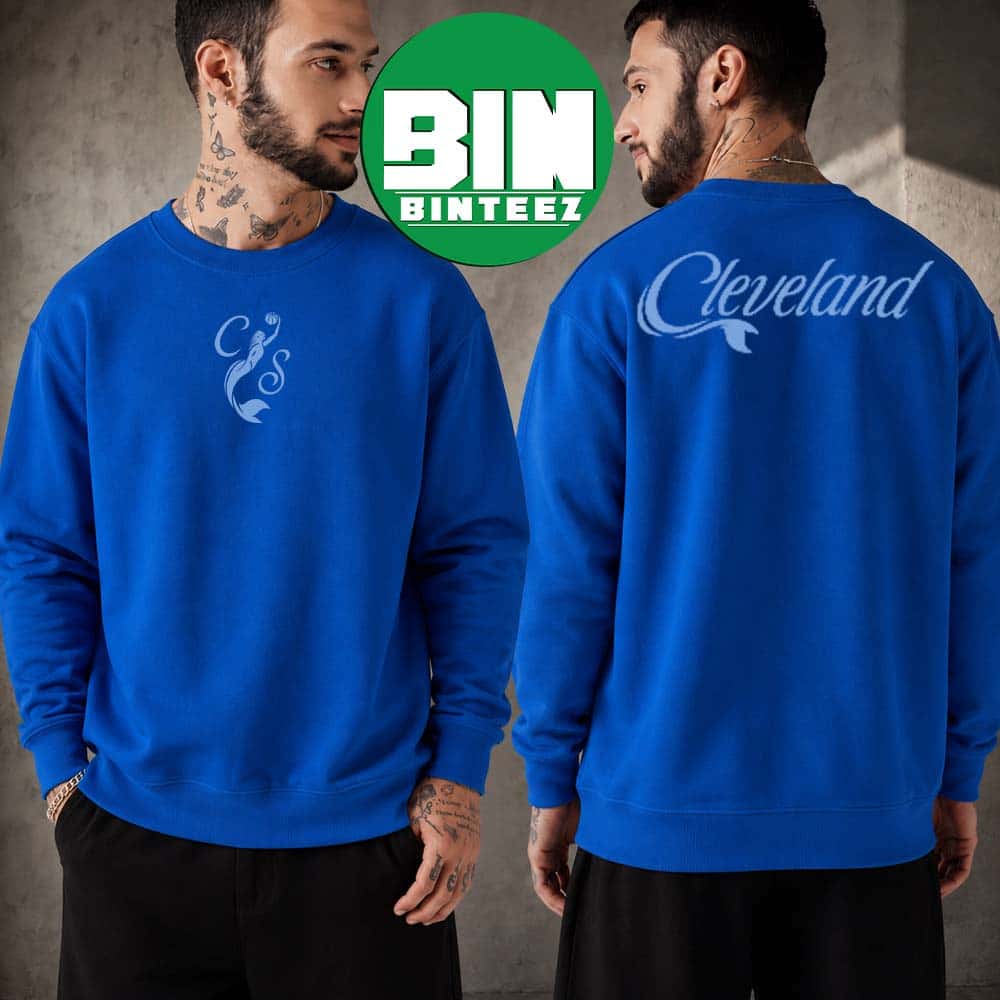 Cleveland Sirens WNBA Wild Collective Siren Blue Crewneck T-Shirt Cleveland Sirens WNBA Wild Collective Siren Blue Crewneck T-Shirt