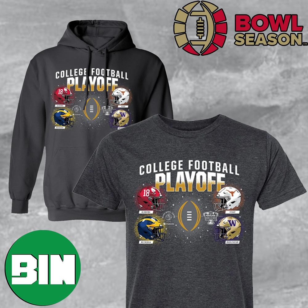 College Football Playoff 2024 4 Team Bowl Season T-Shirt Hoodie Sweater Long Sleeve College Football Playoff 2024 4 Team Bowl Season T-Shirt Hoodie Sweater Long Sleeve