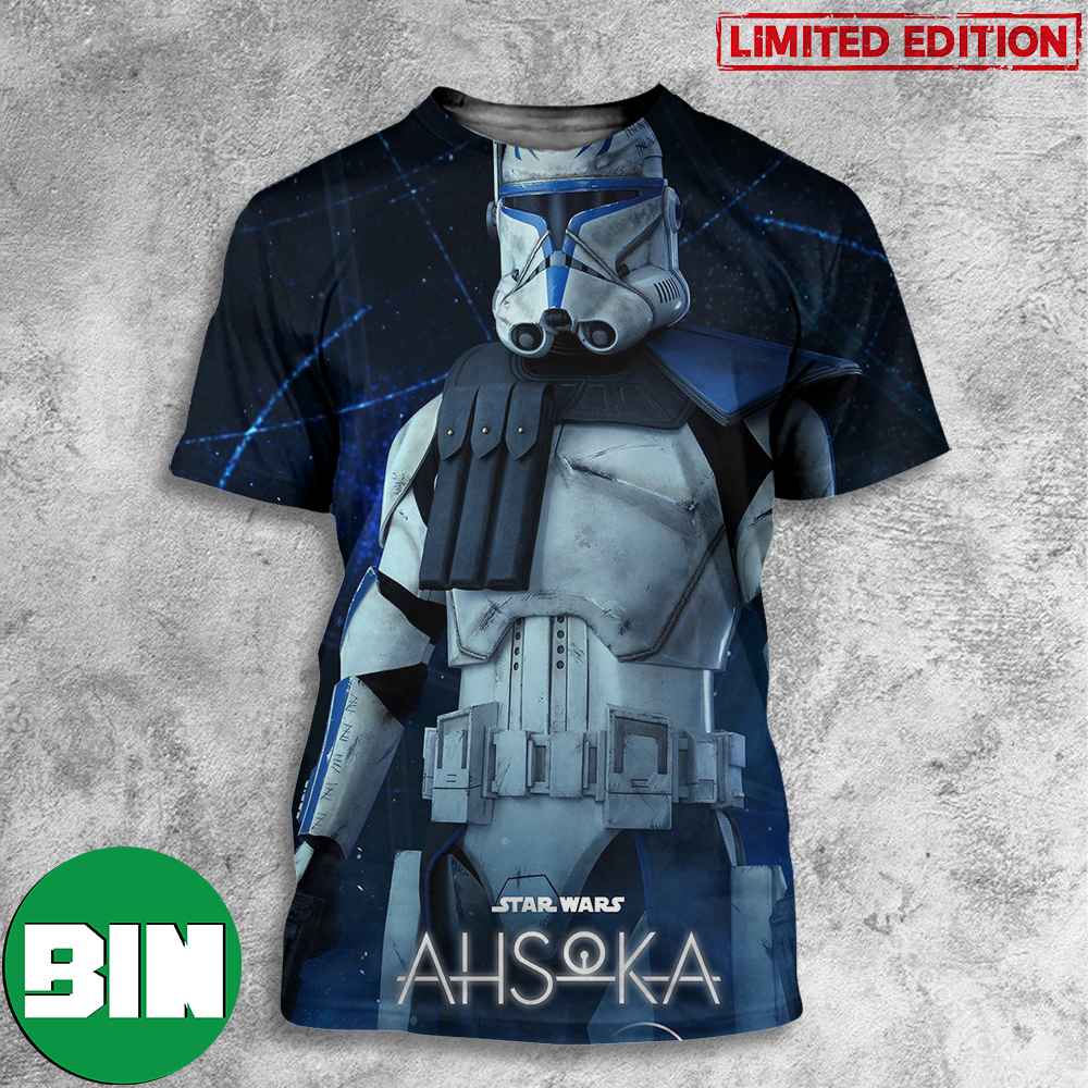 Commander Rex In Ahsoka Star Wars Movie New Streaming In Disney Plus 3D T-Shirt Commander Rex In Ahsoka Star Wars Movie New Streaming In Disney Plus 3D T-Shirt