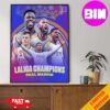Congrats Manchester City Champions Premier League 2023-2024 Man City Champions 4 In A Row Home Decor Poster Canvas