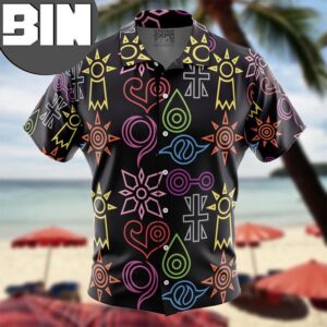 Crest Symbols Digimon Anime Hawaiian Shirt