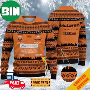 Custom Name McLaren F1 Team Ugly Sweater