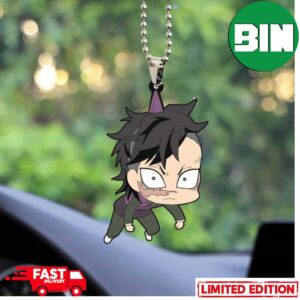 Cute Anime Demon Slayer Genya Shinazugawa Christmas Tree Decorations Xmas Gift For Fans Ornament