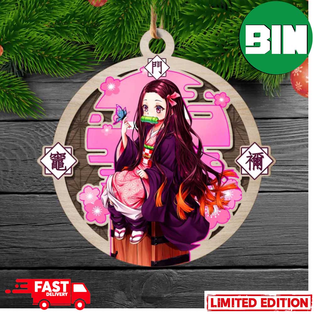 Demon Slayer Nezuko Anime Christmas Tree Decorations Xmas Gift Ornament Demon Slayer Nezuko Anime Christmas Tree Decorations Xmas Gift Ornament