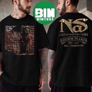 Denim Tears x Nas It Was Written 30th Anniversary Tee African Diaspora Goods 1996-2026 Two Sided T-Shirt
