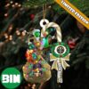 Detroit Lions NFL x Grinch Custom Name Candy Cane Christmas Tree Decorations Ornament