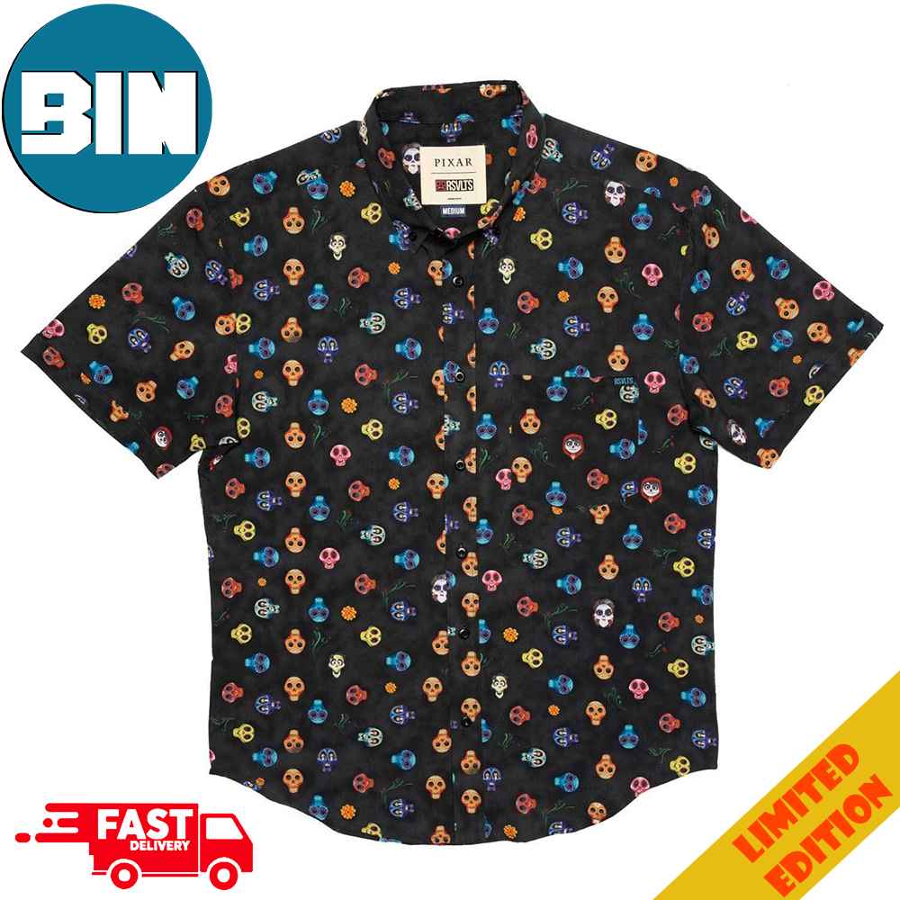 Disney And Pixar Coco Calavera RSVLTS Summer Hawaiian Shirt Disney And Pixar Coco Calavera RSVLTS Summer Hawaiian Shirt